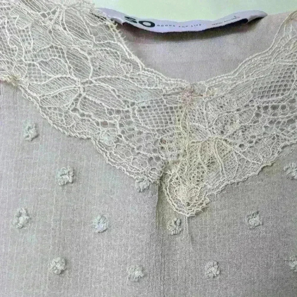 Soft Pink (Blush) Raised Textured SO Lined Cami Size Large - Picture 7 of 8